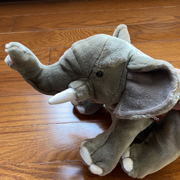 WWF Adoption ELEPHANT NEW Plush Animal Wild Republic Gray Grey NWT 15” - Picture 2 of 9